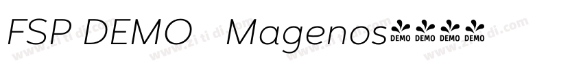 FSP DEMO   Magenos字体转换
